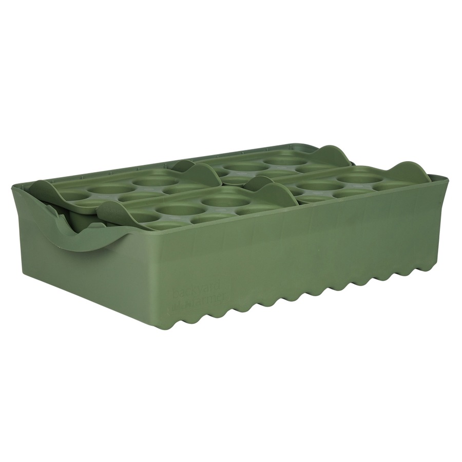 Backyard Farmer Flori Outdoor Backyard Seed/Seedling Propagation Kit Green