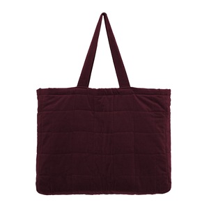 Bambury Nuno Cotton/Velvet Tote Beach/Shopping Carry Bag 245GSM Sangria