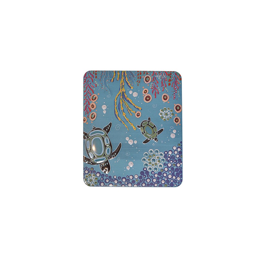 Banksia Red Decorative Tin Aboriginal Turtle Art w/Handmade Caramel Fudge 200g