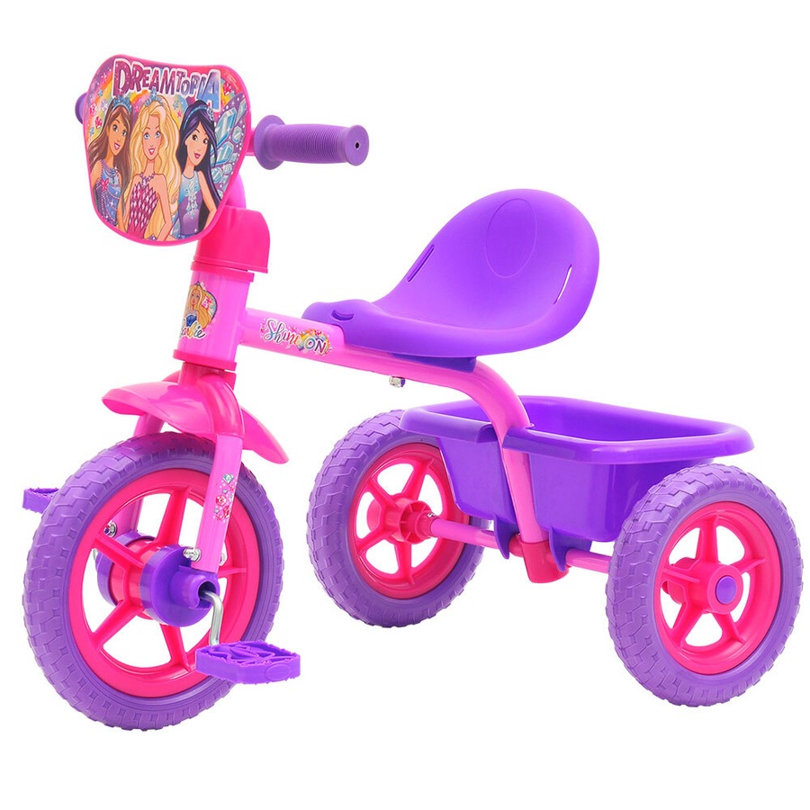 Buy Barbie Pedal Bike Trike Ride On Toy Bucket Kids/Children/Toddler 3y ...