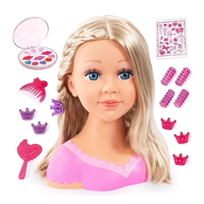 Buy Bayer 27cm Charlene Super Model Styling Head Mannequin Doll Kids/Children 3+ Toy MyDeal