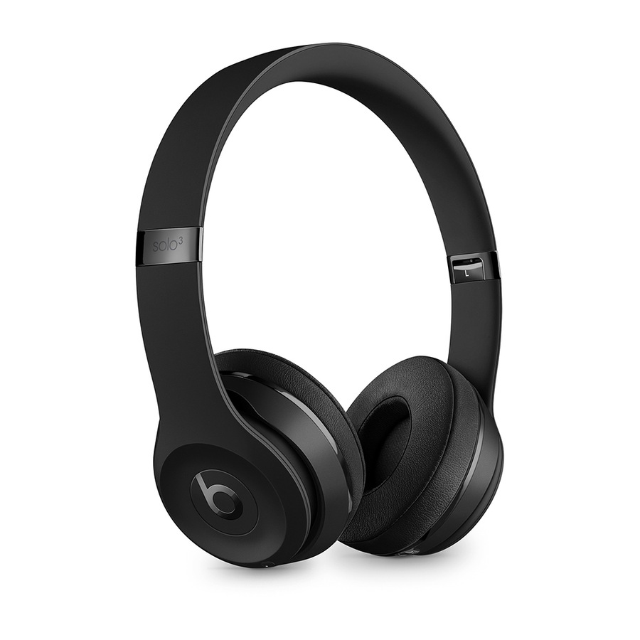 Beats Solo3 Bluetooth/Wireless On-Ear Headphones/Headset w/Microphone/Case Black