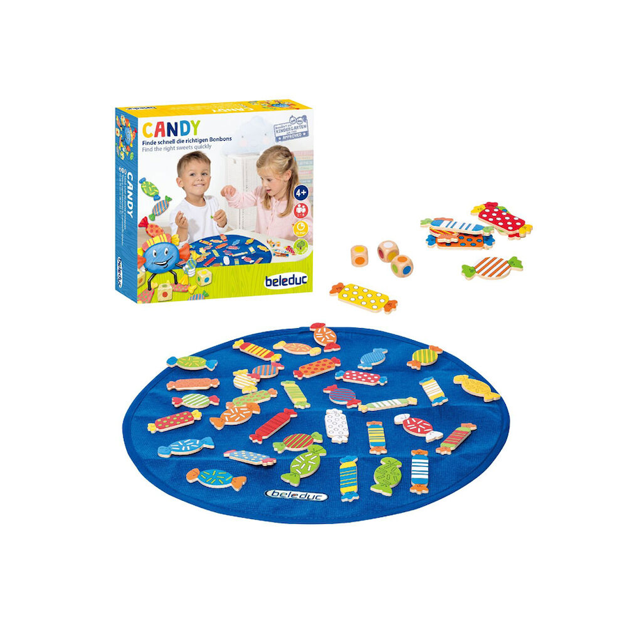 Beleduc Candy Colour Dice Matching Educational Board Game Kids/Children - 3y+