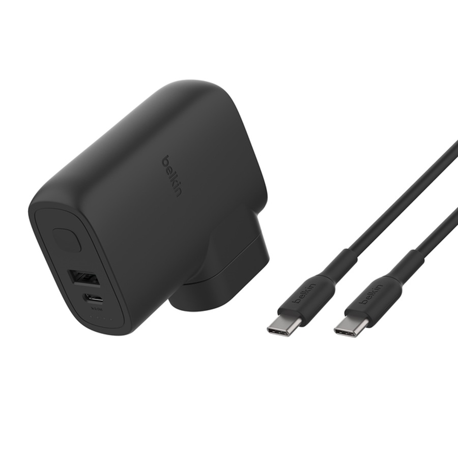 Belkin BoostCharge Hybrid Wall Phone/Device Charger 25W + Power Bank 5K Black