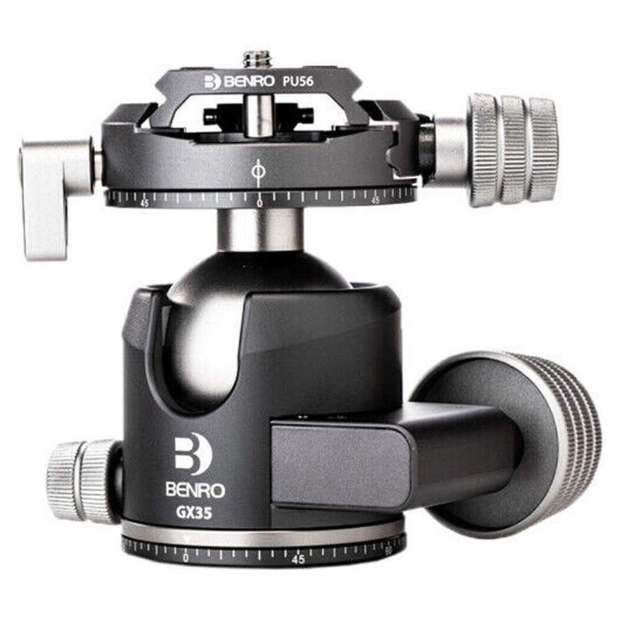 Benro GX35 Low Profile Ball Head PU56 Plate Camera Mount Upto 30kg Black