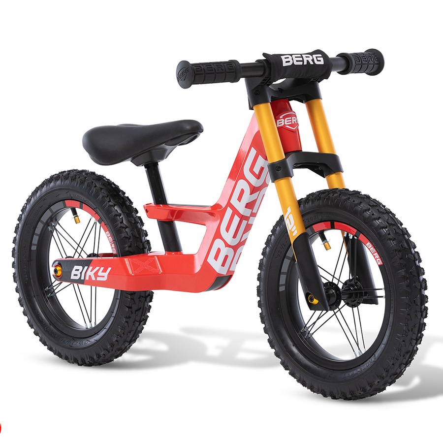 Berg Biky Cross Push Balance Bike for Kids – Red, Age 2-5