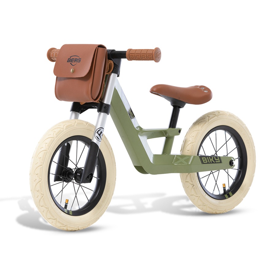 Berg Biky Retro Push Balance Bike for Kids Green Age 2-5