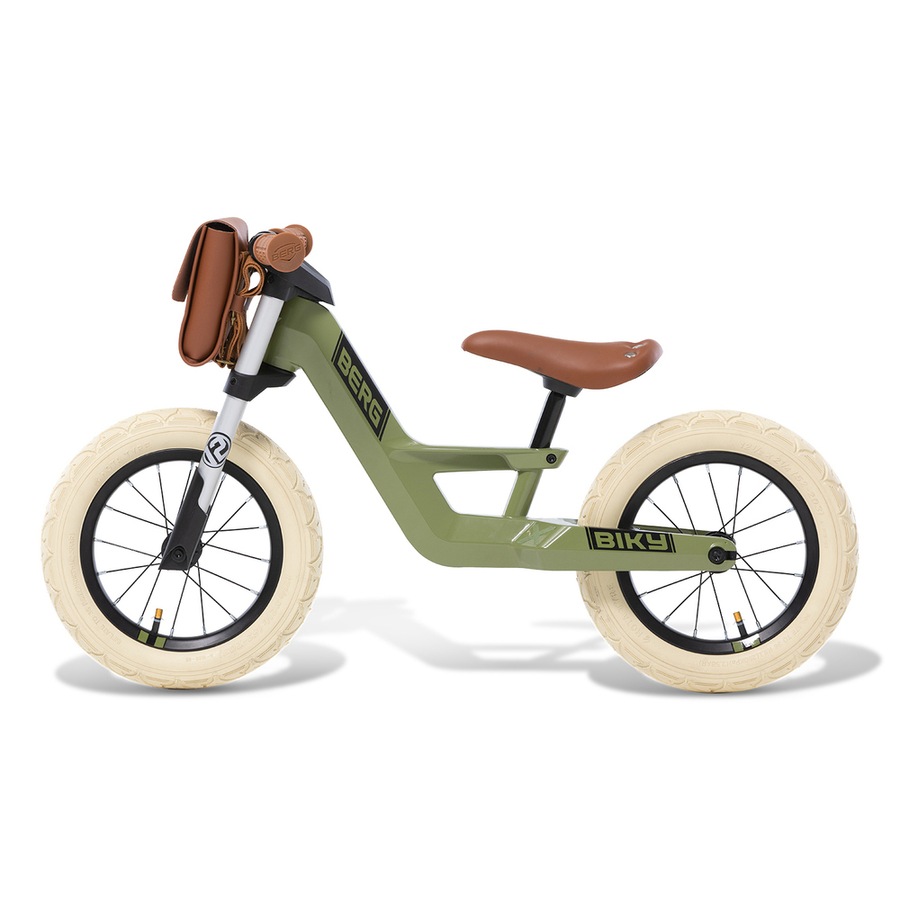 Berg Biky Retro Push Balance Bike for Kids Green Age 2-5