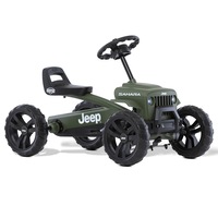 Berg Jeep Buzzy Kids/Children's Pedal Go Kart Ride On Toy Sahara Green 2-5y