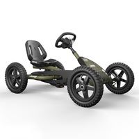 Berg Jeep Junior Kids/Children's Pedal Go Kart Ride On Toy Car Green 3-8y