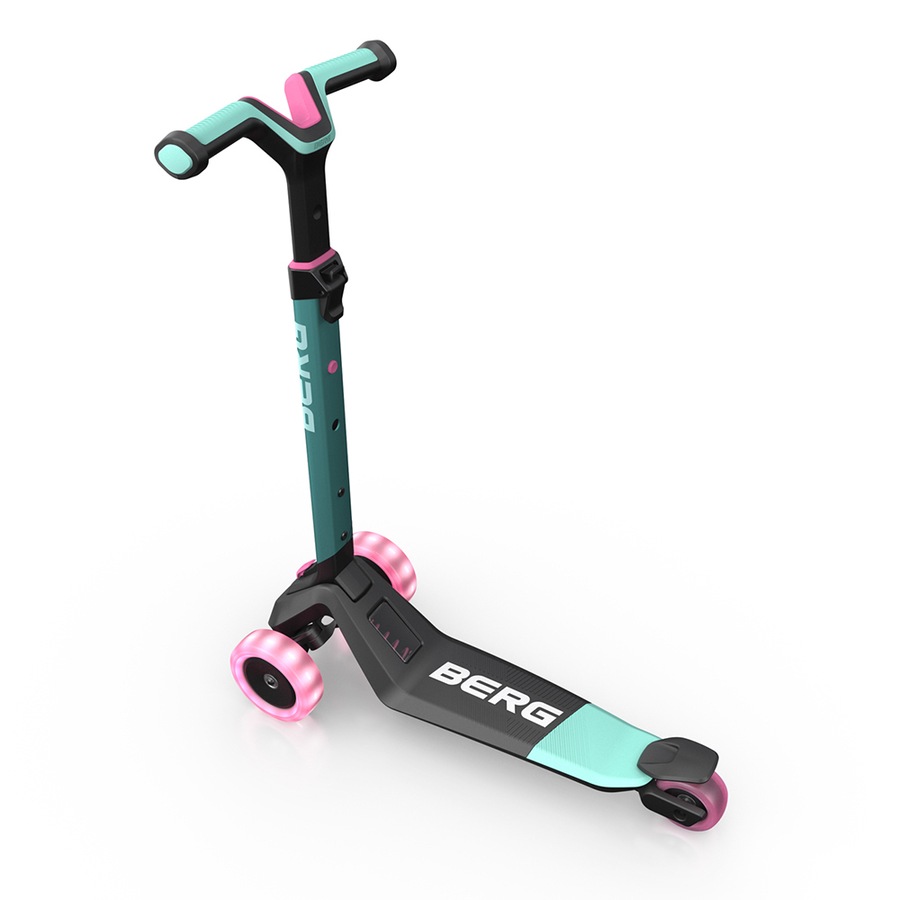 Berg Nexo Foldable Kids' Scooter with Lights - Mint Age 2+
