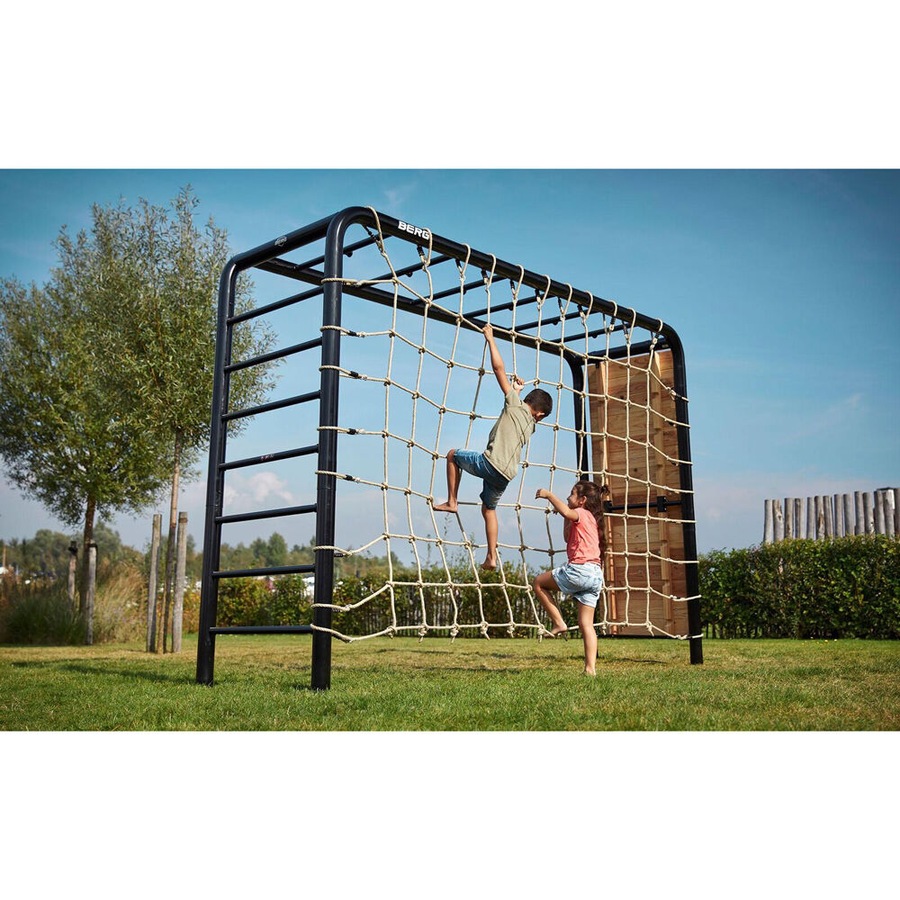 Berg Playbase Nylon Kids/Childrens Climbing Rope Net Large 360x235cm Brown