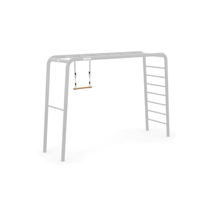 Berg Playbase Wooden Adjustable Outdoor Kids Trapeze Swing 100x58cm Brown