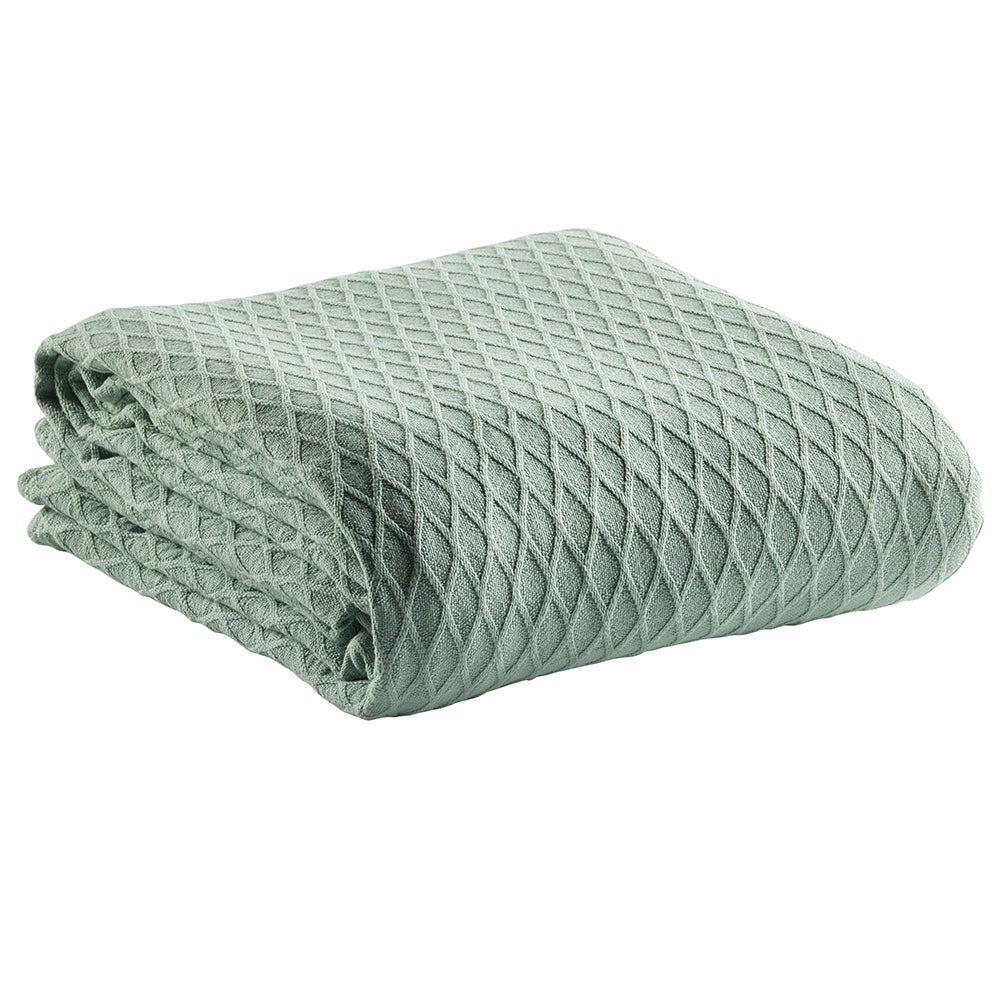 Bianca Gosford Blanket 100% Cotton Soft Sofa/Home Bedding Sage