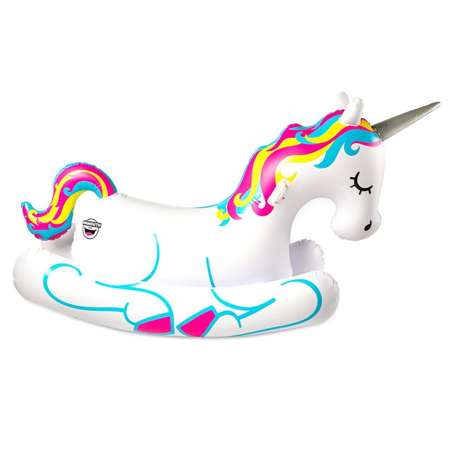 Buy BigMouth Inc. 2.13m Inflatable Unicorn Rocking Swimming Pool Float ...