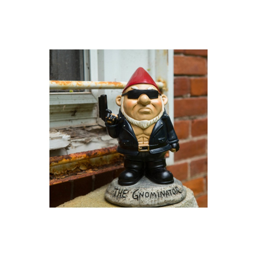 BigMouth Inc. 23.5cm The Gnominator Garden Gnome Ornament Statue Home Lawn Decor