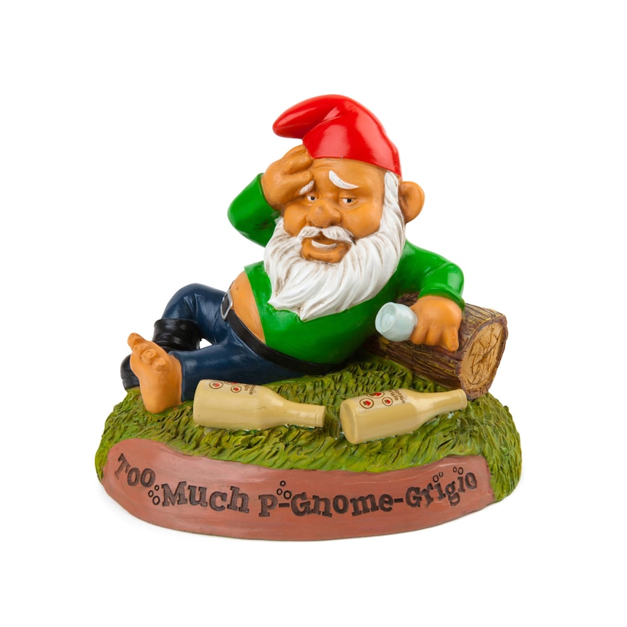 BigMouth Inc. Hungover Garden Gnome Ornament Outdoor Statue Home Lawn Decor