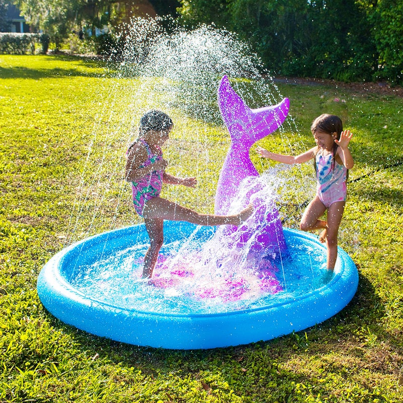 Buy BigMouth Inc. Inflatable Mermaid Splash Pad Water Sprinker Outdoor ...