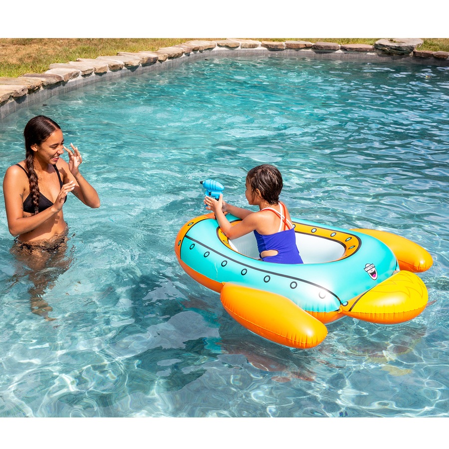 BigMouth Inc. Rocket Ship Water Blaster Inflatable Kids Swimming Pool Float