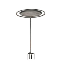 Bird 45cm Standing Pet Feeder Station w/ Stake Zinc Home/Backyard Garden Outdoor