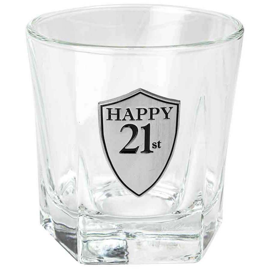 Birthday 21st Whisky/Alcohol Glass 210ml Tumbler Drinking Cup Beverage Glass