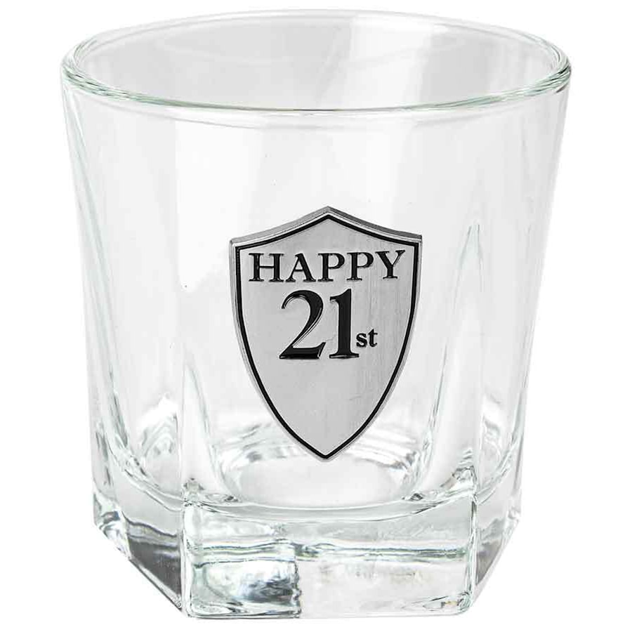 Birthday 21st Whisky/Alcohol Glass 210ml Tumbler Drinking Cup Beverage Glass