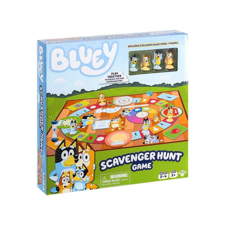 Bluey Scavenger Hunt Kids/Childrens Family Team Card Based Board Game 3y+