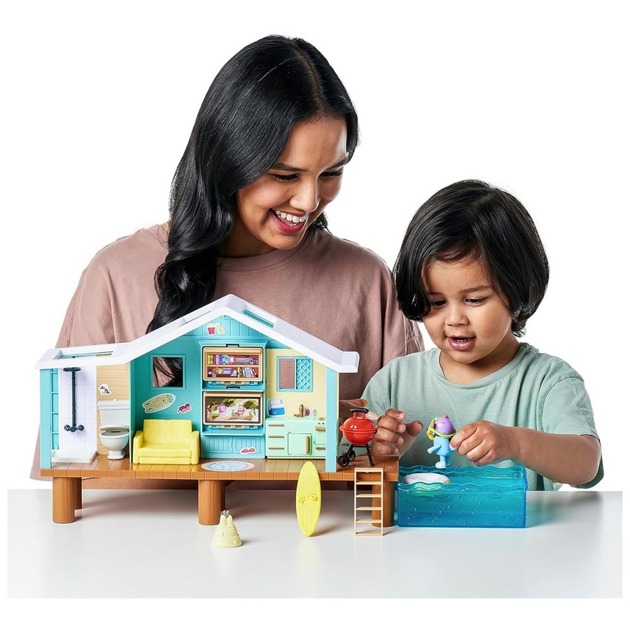 Bluey Ultimate Beach Cabin Adventures Kids/Childrens Toy Playset 3y+ Season 9