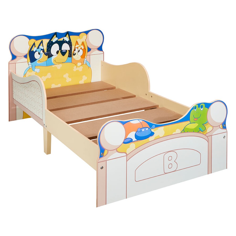 Bluey Wooden 140cm Toddler/Children Single Bed w/ 2x Under Bed Storage Drawers