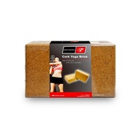Bodyworx Cork Yoga/Pilates Gym Workout Fitness Stretching Brick 7x22x15cm