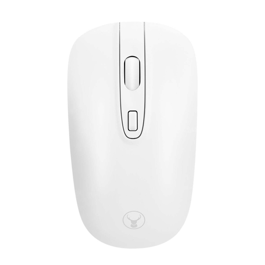 Bonelk KM-447 Bluetooth/2.4GHz Wireless Keyboard/Mouse Combo For Smartphones WHT