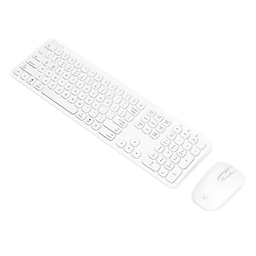Bonelk KM-447 Bluetooth/2.4GHz Wireless Keyboard/Mouse Combo For Smartphones WHT