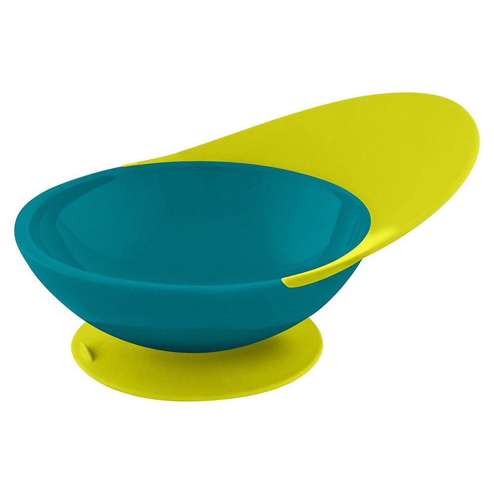 Boon Blue/Green Catch Bowl w/ Spill Catcher for Baby/Toddler Food Mat/Table/Tray
