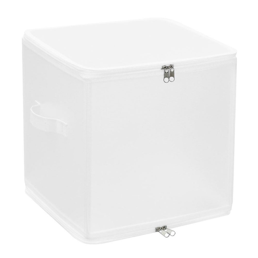 Boxsweden 27L Foldaway 30cm Storage Box Collapsible Organiser Container White