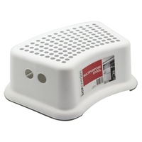 Boxsweden 32cm Single Step Kids Multipurpose Non-Slip Stool/Ladder White