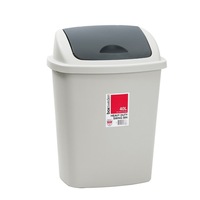 Boxsweden 40L Rubbish Trash Bin 44x35cm w/ Swing Lid Garbage Can - Assorted