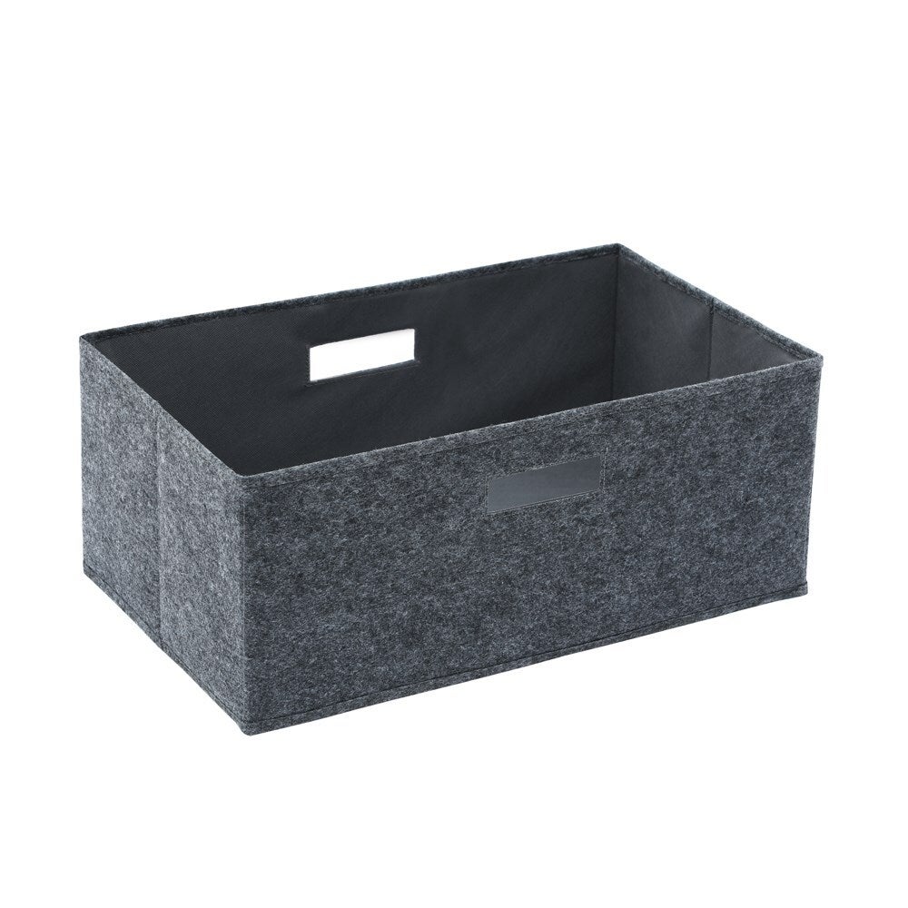 Box Sweden 50cm Grey Felt Storage/Organiser Cube w/Handles Clothes/Garments/Hats