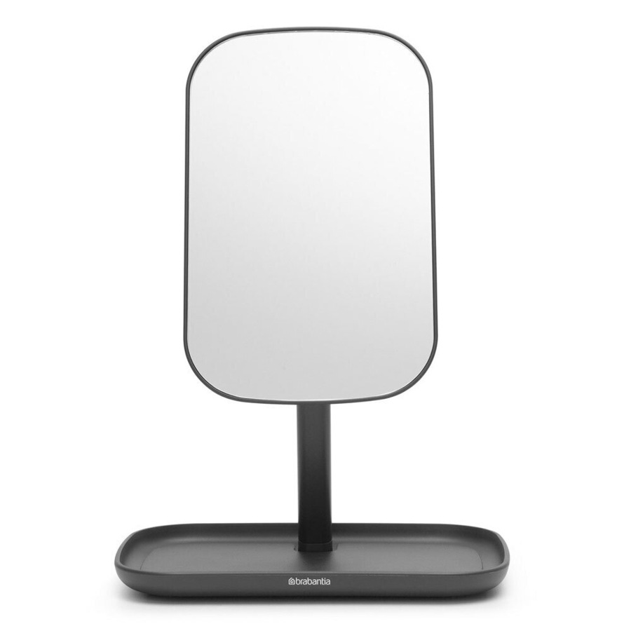 Brabantia 28.3cm Makeup Beauty Vanity Desk/Table Mirror w/Storage Tray Dark Grey
