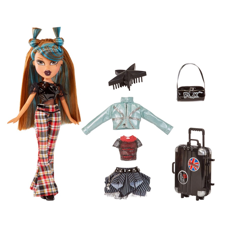 Bratz Pretty 'N' Punk Fashion Dress Up Kids Play Dolll Yasmin w/Poster 29cm 6+