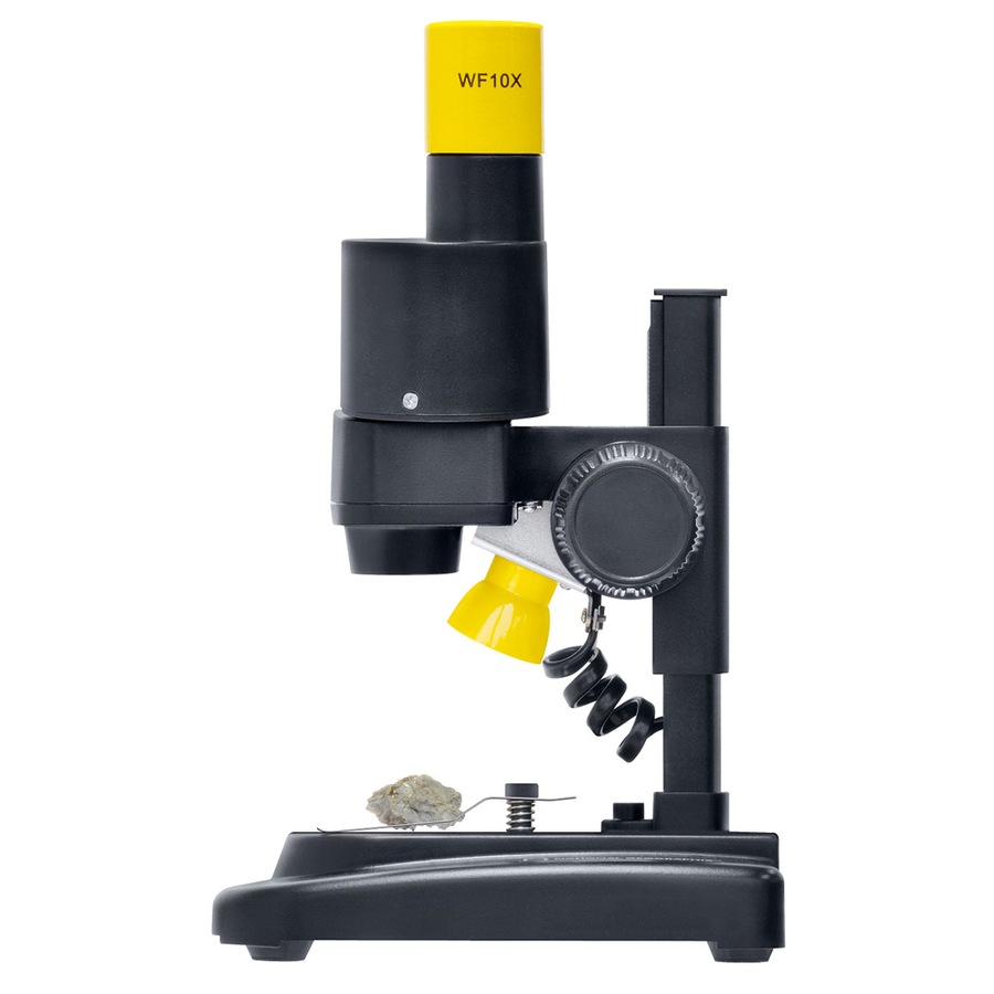 Bresser National Geographic Kids 6y+ 20x Stereo Microscope w/ 12 Mineral Samples