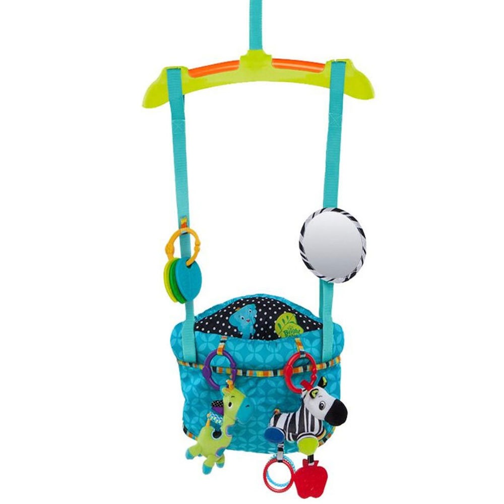 Bright Starts Bounce N Spring Deluxe Door Jolly Jumper W/ Toys/Mirror ...