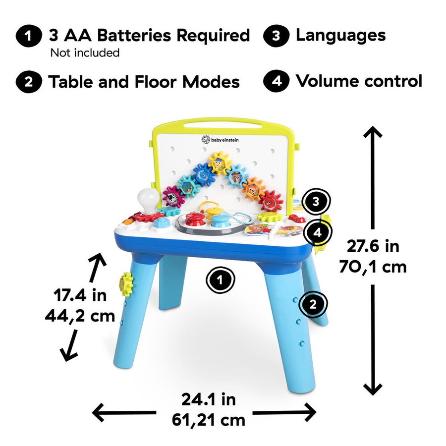Bright Starts Curiosity Table Activity Station Interactive Toddler Toy 12m+