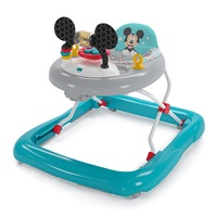 Bright Starts Disney Mickey Mouse Foldable Baby Walker w/ Music & Play Toys 6m+