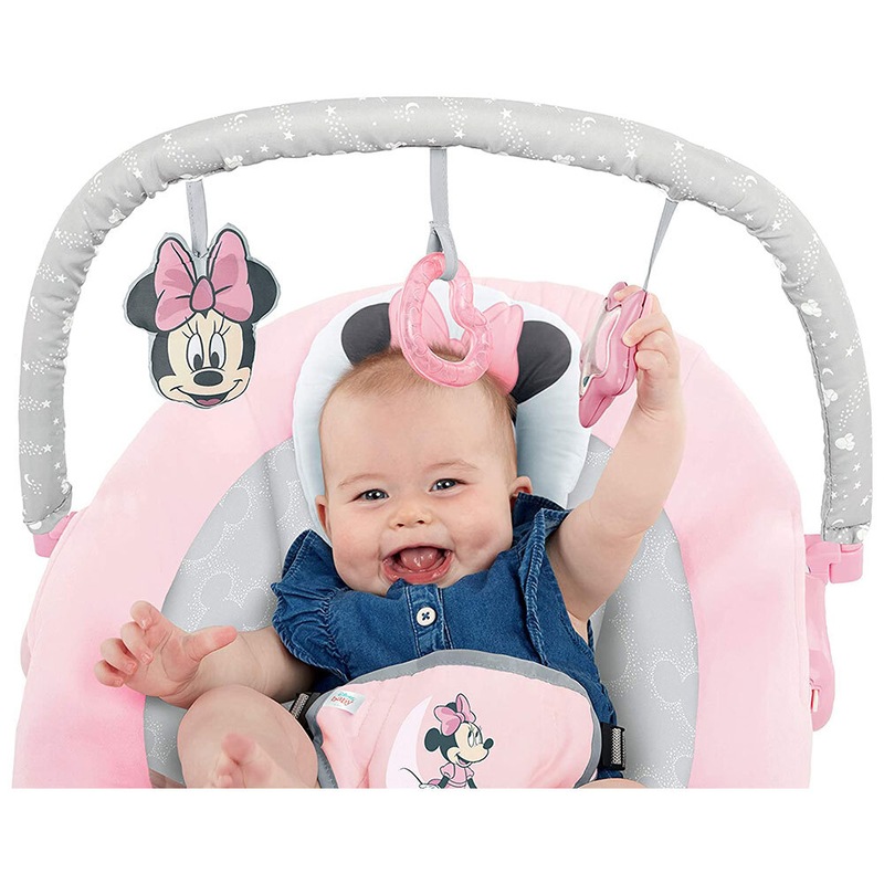 Buy Bright Starts Minnie Mouse Rosy Skies Cradling Bouncer Baby/Infant