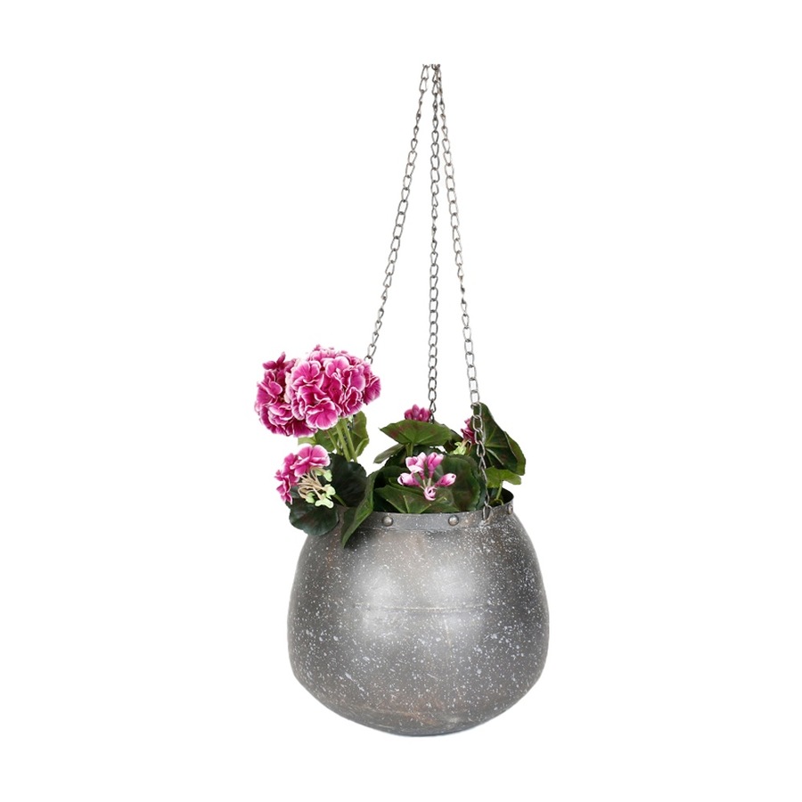 Bronrob Metal Hanging Planter 82cm Home/Garden Decor Outdoor Ornament 82x28cm