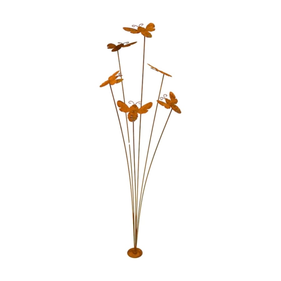 Bronrob Rustic Bee Silhouettes Garden Stakes Outdoor Decor 89x13cm