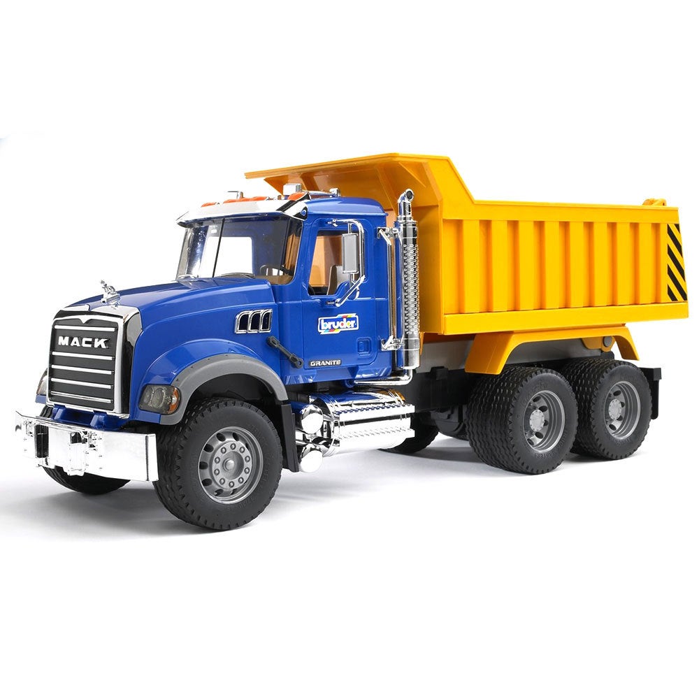 Bruder 53cm 1:16 MACK Granite Tip Construction Truck w/Tray Kids Toy 3yr+ Blue
