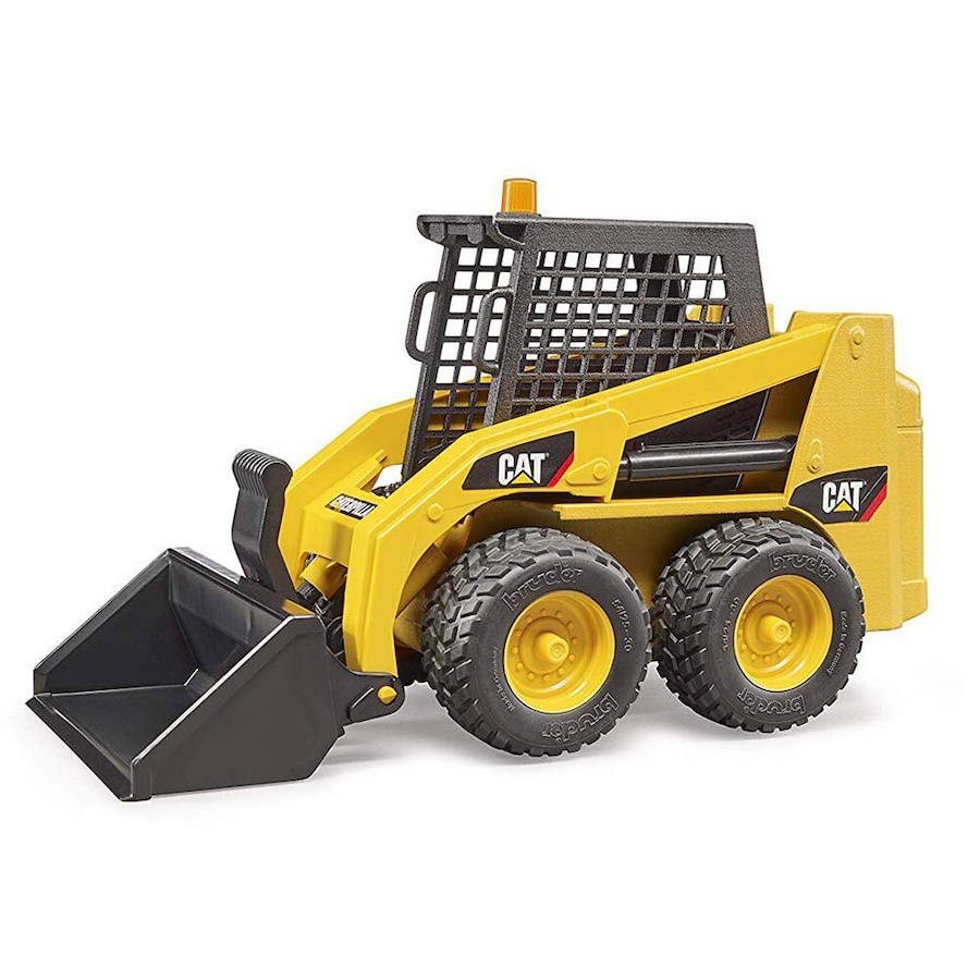 Bruder 23cm 1:16 CAT Caterpillar Skid Steer Loader Kids Toy w/Detachable Shovel