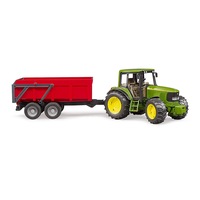 Bruder 1:16 John Deere Farm Tractor w/Tipping Trailer Kids/Children Toy f/ 3yr+