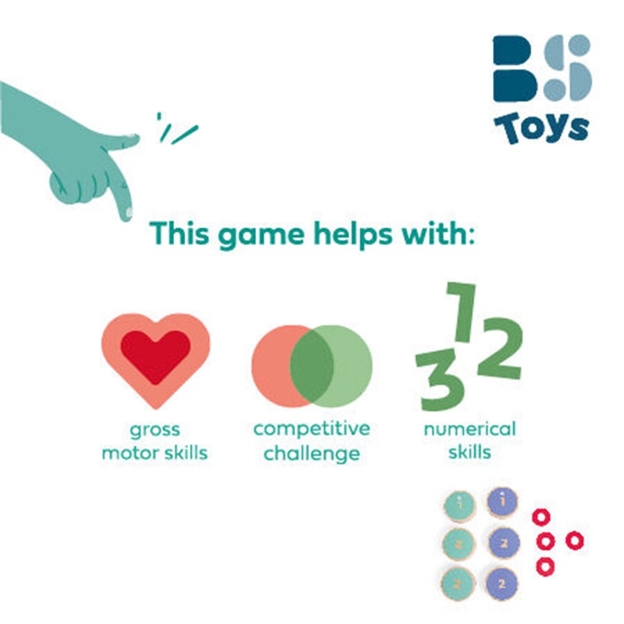 BS Toys Wood Roll It Active Kids/Children Active & Outdoor Play Toys 12 5y+